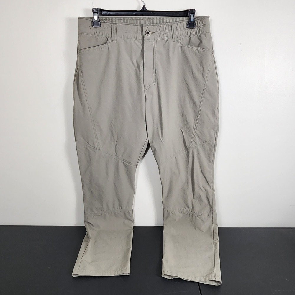 Kuhl Deceptr Khaki Tan Hiking Pants Mens 36x32 Stretch Outdoor Gorpcore